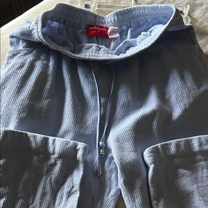 Liz Claiborne Light Blue Drawstring Jogger Pants